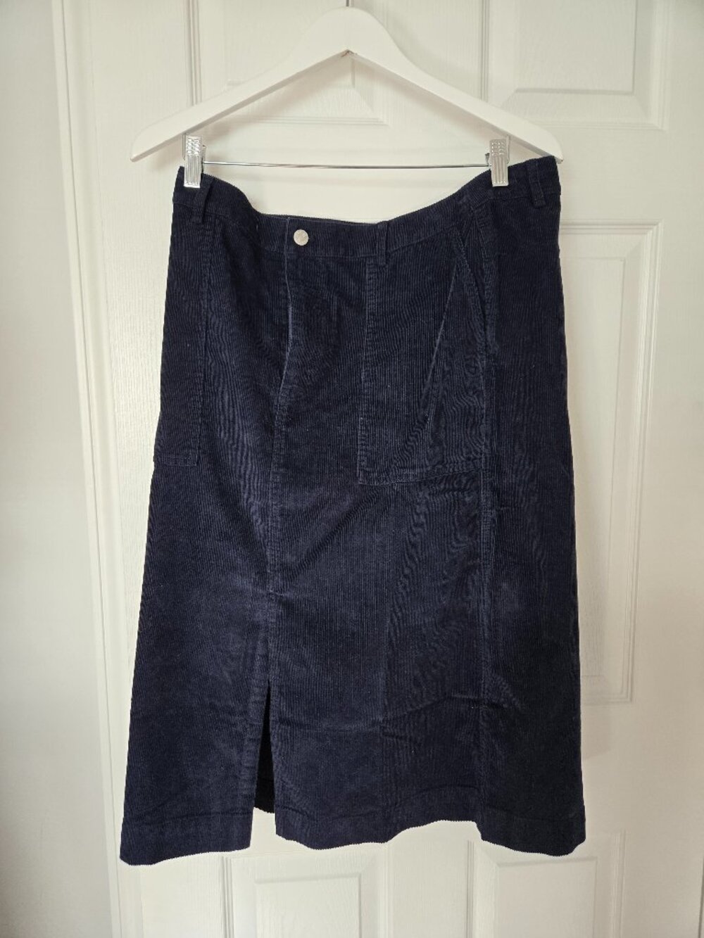 J. Crew Navy Blue Corduroy Skirt - SZ 14 - NWT